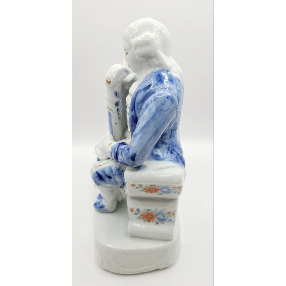 Vintage Porcelain Music Serenade Figurines Man and Woman Reproduction Unbranded - Picture 3 of 10